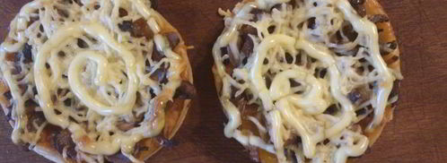 мини-пиццы с грибами. Шаг 4