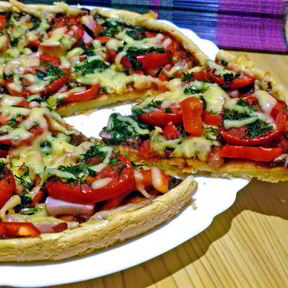 Пицца с курицей