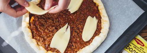 пицца болоньезе. Шаг 9