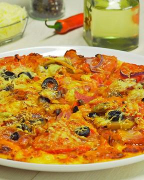 Пицца два сыра три мяса