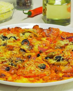 Пицца два сыра три мяса