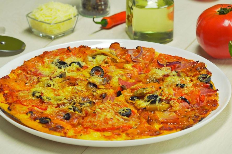 Рецепт пиццы два сыра три мяса