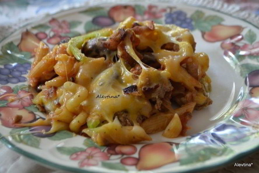 Рецепт пиццы из индюшатины с пастой