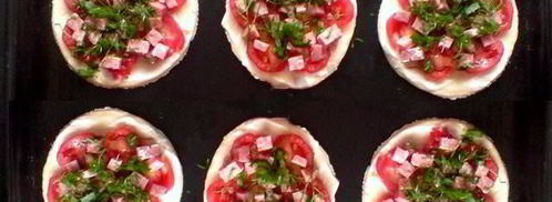 пицца мини из слоеного теста. Шаг 7