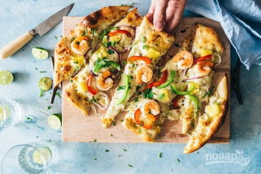 Рецепт пиццы морской