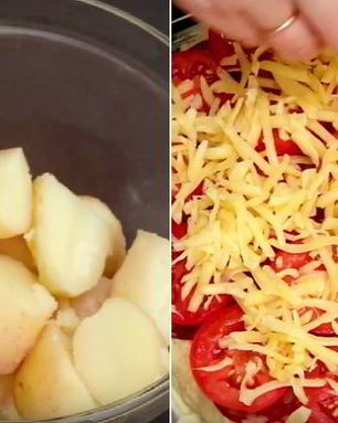 Пицца на картофельном корже