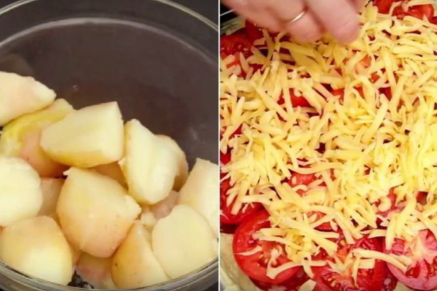 Рецепт пиццы на картофельном корже