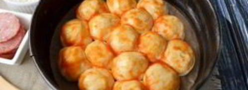 пицца на шариках из теста. Шаг 4