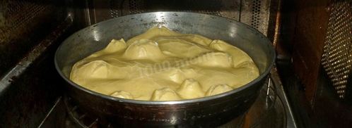 пицца на жидком тесте со свининой, помидорами и перцем. Шаг 11