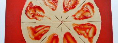 пицца рождественский венок. Шаг 12