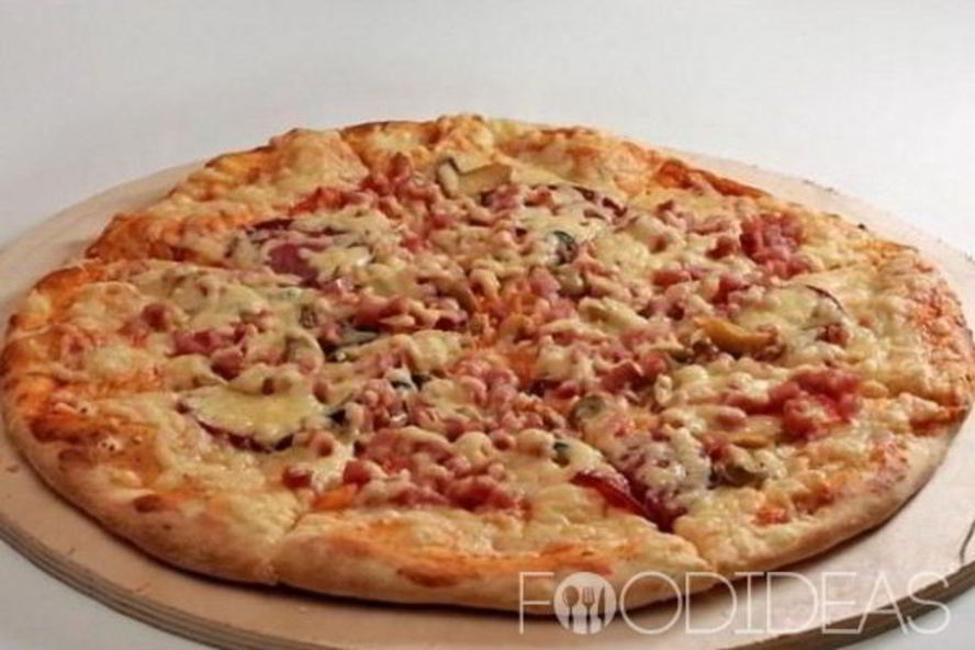 Рецепт пиццы с колбасой