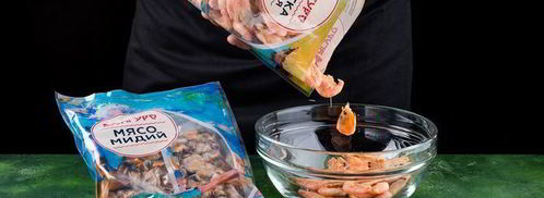 пицца с морепродуктами. Шаг 2