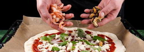 пицца с морепродуктами. Шаг 8