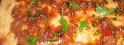 пицца с телятиной в пикантном соусе. Шаг 3