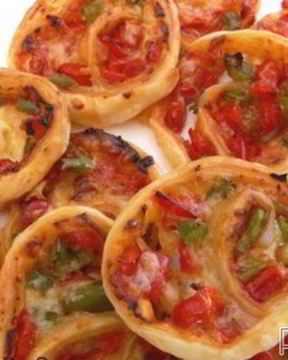 Пиццы-мини из рулета