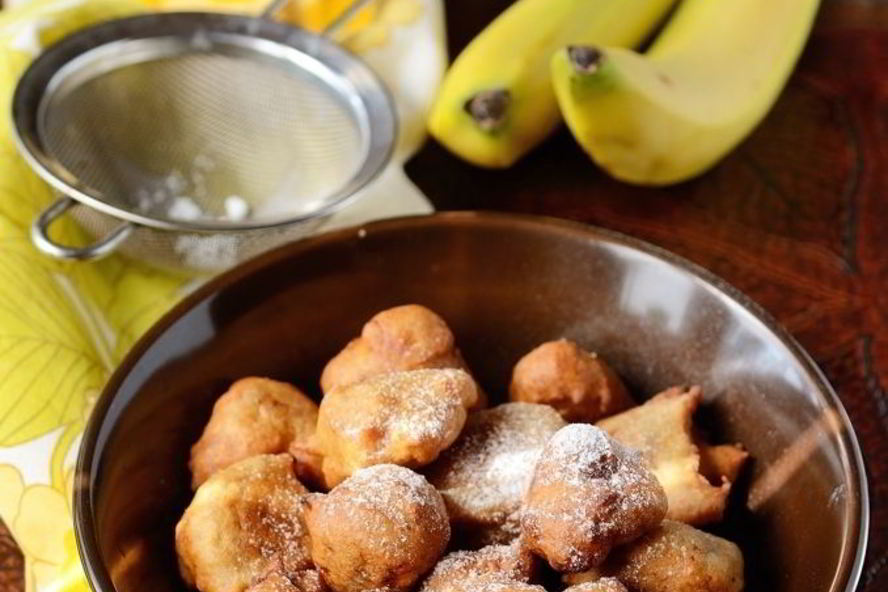 Рецепт банановых пончиков