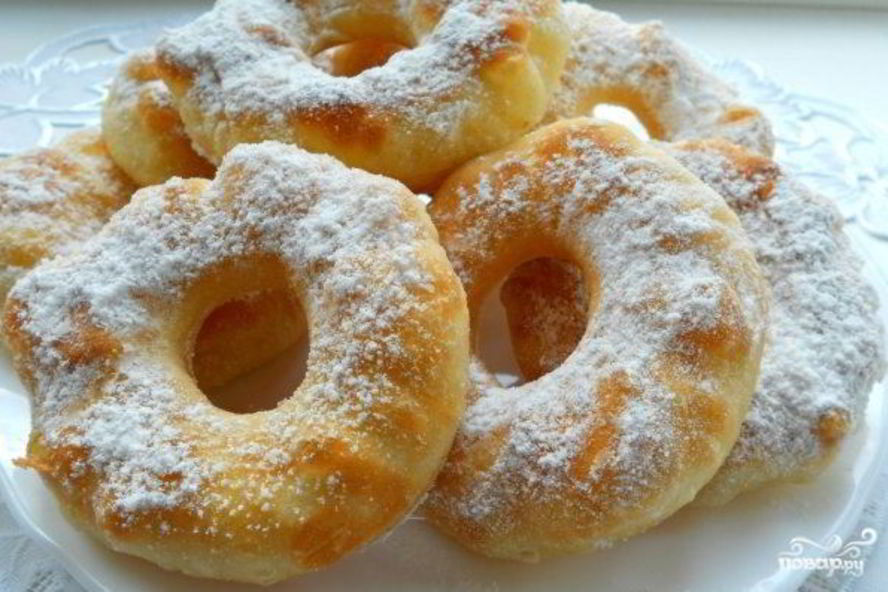 Рецепт вкусных пончиков на кефире