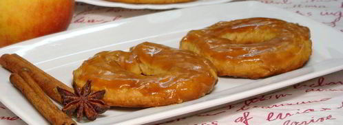 яблочные пончики с карамелью. Шаг 3