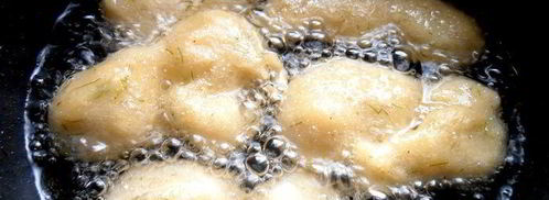 заварные картофельные пончики. Шаг 17