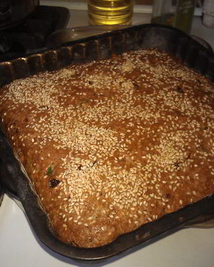 Коврижка постная фруктово-ореховая