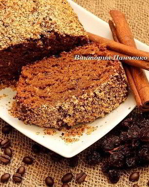 Постная кофейно-медовая коврижка