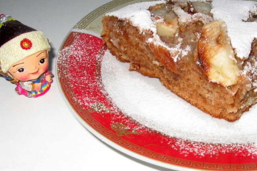 Рецепт постной яблочной коврижки