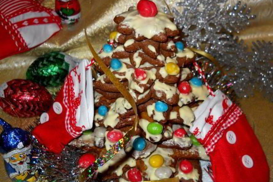 Рецепт пряничной елочки яркие огни