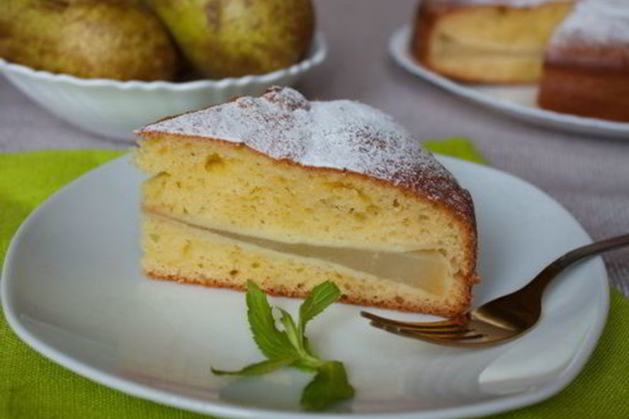 Рецепт грушевой шарлотки