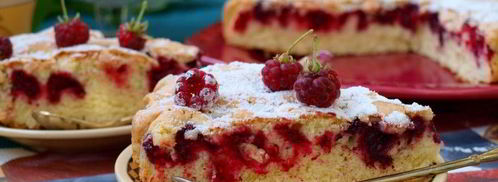 малиновая шарлотка. Шаг 5