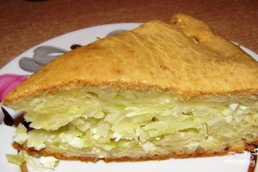 Рецепт шарлотки с капустой в духовке