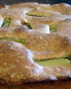 Шарлотка с ревенем