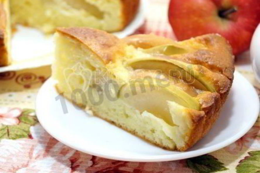 Рецепт шарлотки с творогом и яблоками