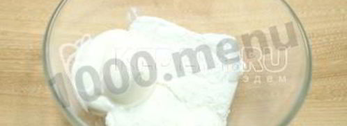 шарлотка с творогом и яблоками. Шаг 3