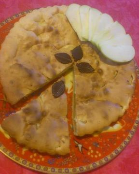 Шарлотка с яблоками и лимонами