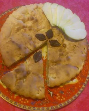 Шарлотка с яблоками и лимонами