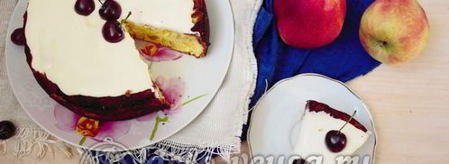 шарлотка со взбитыми сливками. Шаг 11