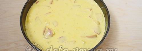 шарлотка со взбитыми сливками. Шаг 7