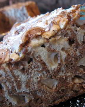 Шоколадно-ванильная шарлотка