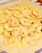 Постный штрудель с яблоками