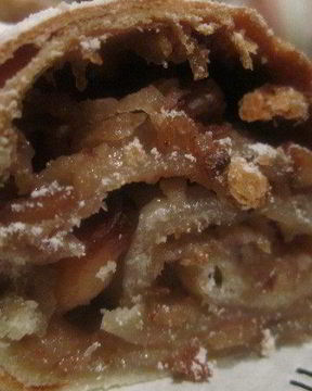 Постный яблочный штрудель