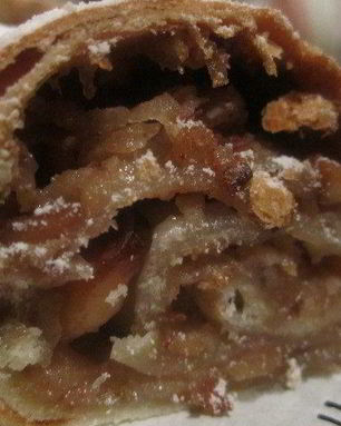 Постный яблочный штрудель