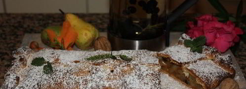 штрудель с дикими грушами, морковью и корицей. Шаг 6