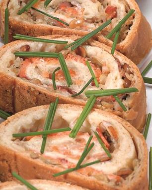 Штрудель с семгой