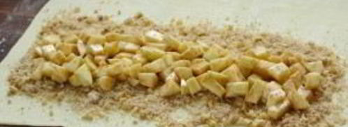 штрудель с яблоками и корицей. Шаг 7