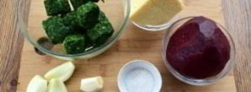 штрудель со свеклой, сыром и шпинатом. Шаг 2