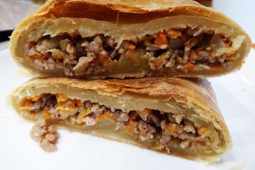 Рецепт штруделя со свининой