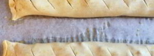 штрудель яблочный из готового слоеного теста. Шаг 7