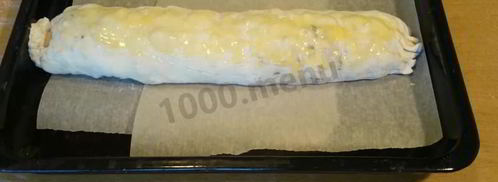 штрудель яблочный классический из слоеного теста. Шаг 7