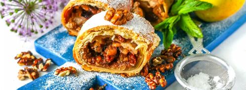 венский штрудель с яблоками. Шаг 16