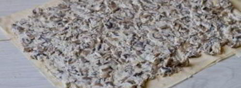 закусочный штрудель с грибами и сыром. Шаг 8